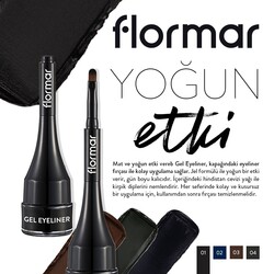 Flormar Gel Eyeliner 01 Gel Black - 3