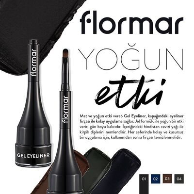 Flormar Gel Eyeliner 01 Gel Black