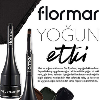 Flormar Gel Eyeliner 02 Deep Ocean Blue - 4