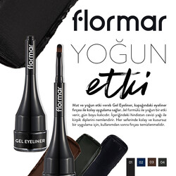 Flormar Gel Eyeliner 04 Forest Green - Thumbnail