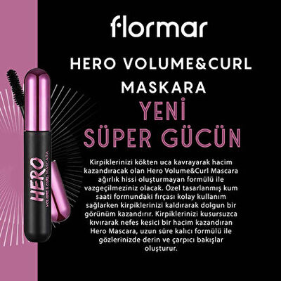 Flormar Hero Volume & Curl Maskara