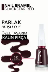 Flormar Oje 352 Blackstar Red - 2