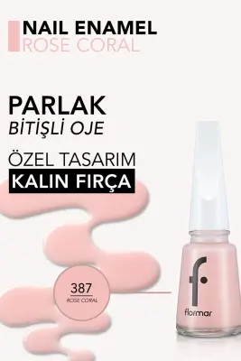 Flormar Oje 397 Rose Coral - 2