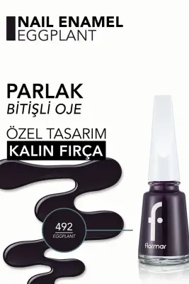 Flormar Oje 492 Eggplant - 2