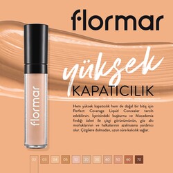 Flormar Perfect Coverage Liquid Concealer Kapatıcı 002 Ivory - 4