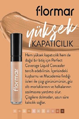 Flormar Perfect Coverage Liquid Concealer Kapatıcı 003 Light Beige - 2