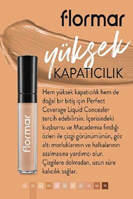 Flormar Perfect Coverage Liquid Concealer Kapatıcı 003 Light Beige