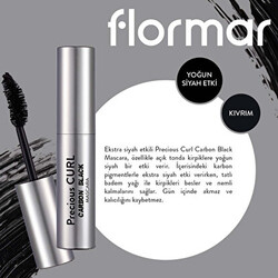Flormar Precious Curl Carbon Black Maskara - 2