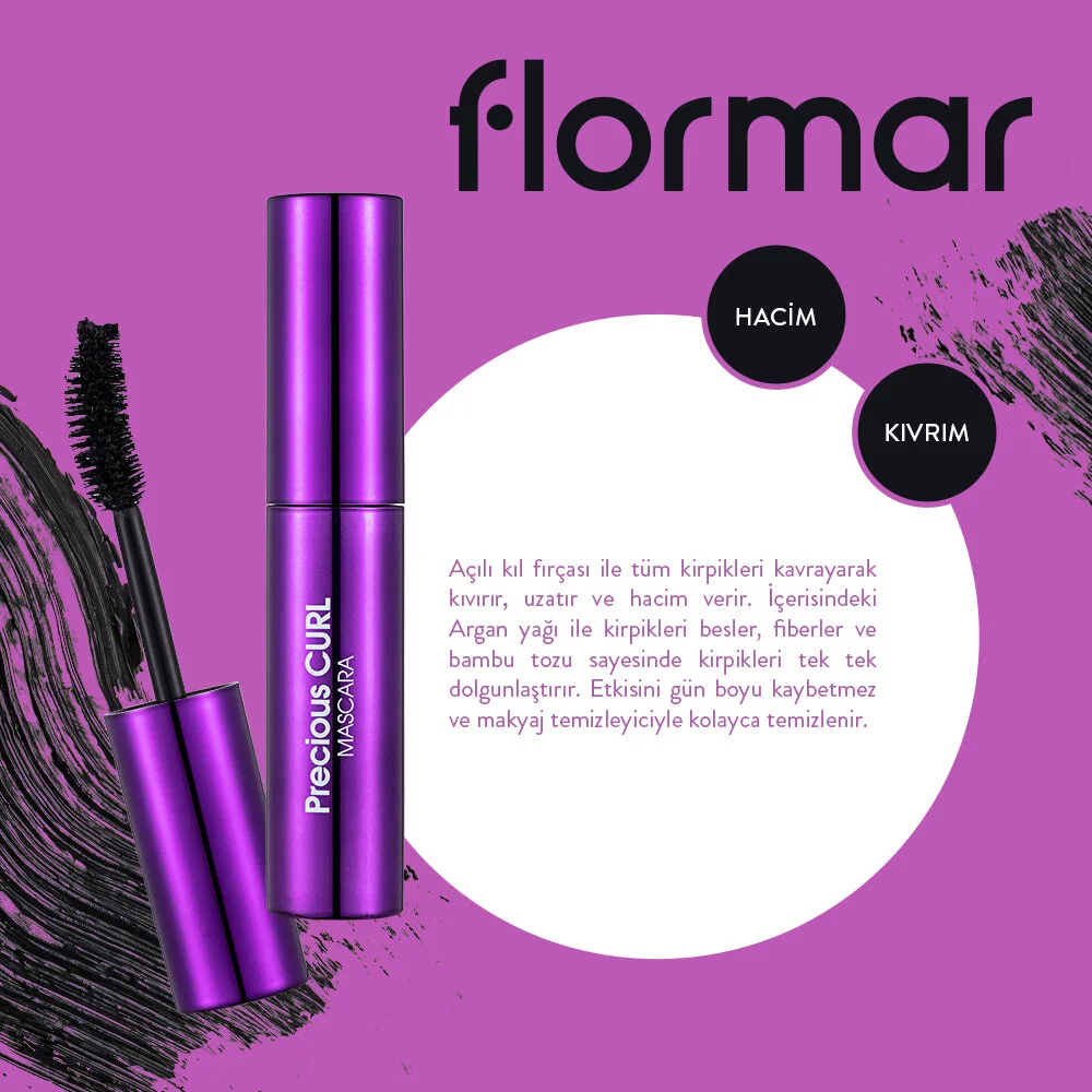 Flormar Precious Curl Maskara - Thumbnail
