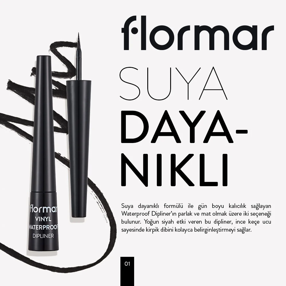 Flormar Vinyl Waterproof Dipliner - Thumbnail