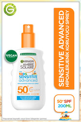 Garnier Ambre Solaire Sensitive Advanced Çocuk Sprey SPF50+ 200 ml - Thumbnail