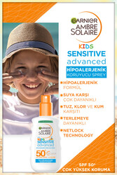 Garnier Ambre Solaire Sensitive Advanced Çocuk Sprey SPF50+ 200 ml - Thumbnail