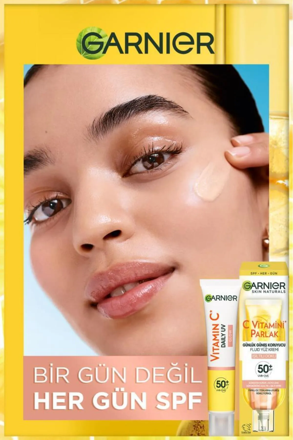 Garnier C Vitamini Parlak Işıltılı Doku Günlük Güneş Koruyucu Fluid Yüz Kremi 40 ml - Thumbnail