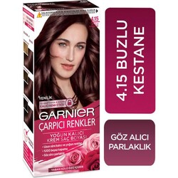 Garnier - Garnier Çarpıcı Renkler Saç Boyası 4.15 Buzlu Kestane