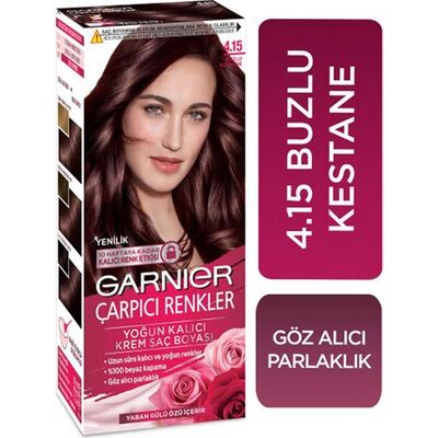 Garnier Çarpıcı Renkler Saç Boyası 4.15 Buzlu Kestane - 1