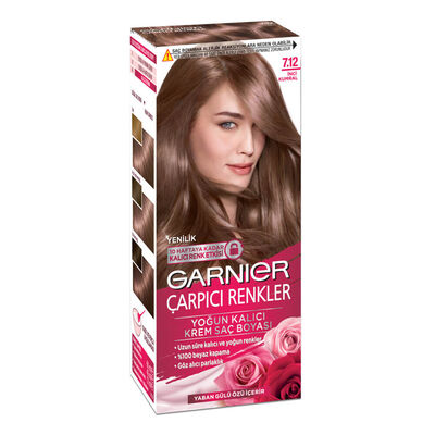 Garnier Çarpıcı Renkler Saç Boyası 7.12 İnci Kumral