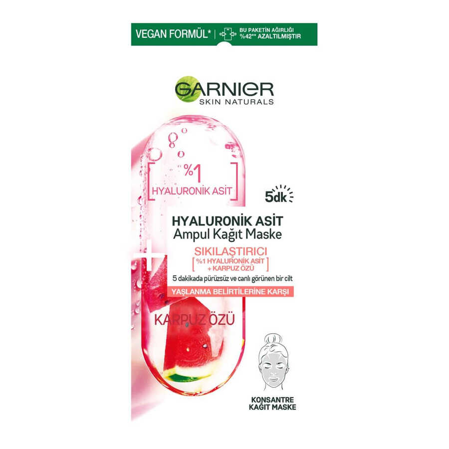  Garnier Hyaluronik Asit Kağıt Maske 15gr