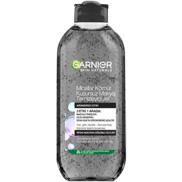 Garnier Micellar Kömür Kusursuz Makyaj Temizleyici Jel 400 ml