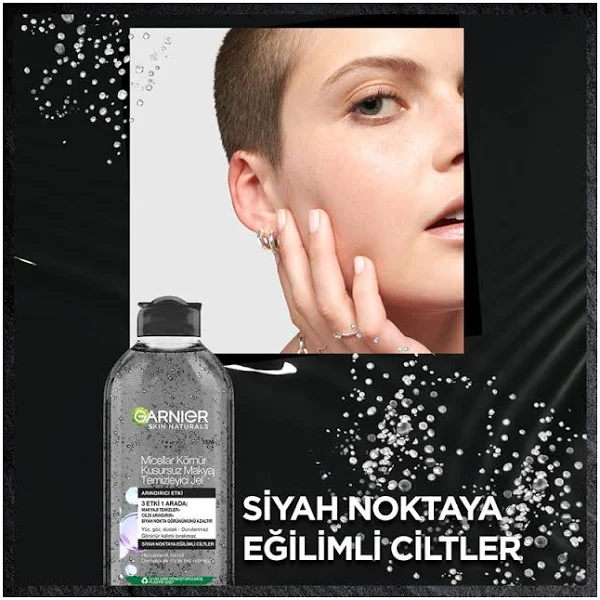 Garnier Micellar Kömür Kusursuz Makyaj Temizleyici Jel 400 ml