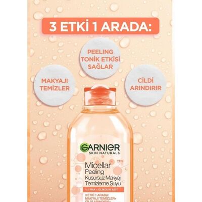 Garnier Micellar Peeling Kusursuz Makyaj Temizleme Suyu 400 ml - 3