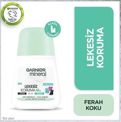 Garnier Mineral Lekesiz Koruma 48 Saat Ferah Koku Anti Perspirant Roll on 50ml - 3