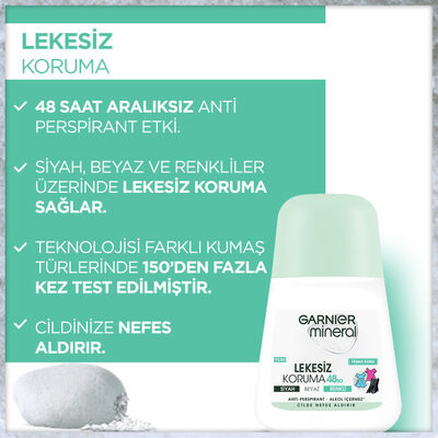 Garnier Mineral Lekesiz Koruma 48 Saat Ferah Koku Anti Perspirant Roll on 50ml - 4