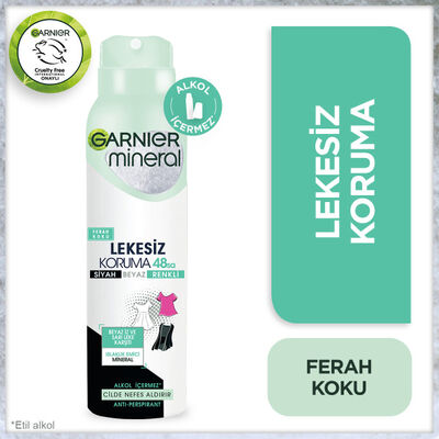 Garnier Mineral Lekesiz Koruma 48 Saat Ferah Koku Spray Deodorant 150 ml