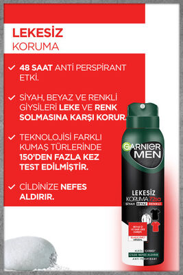 Garnier Men Lekesiz Koruma Spray Deodorant 72 Saat 150 ml