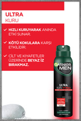 Garnier Men Ultra Kuru Deodorant Sprey 96 Saat 150 ml - Thumbnail