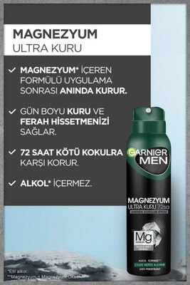 Garnier Men Magnezyum Ultra Kuru Deodorant 150 ml