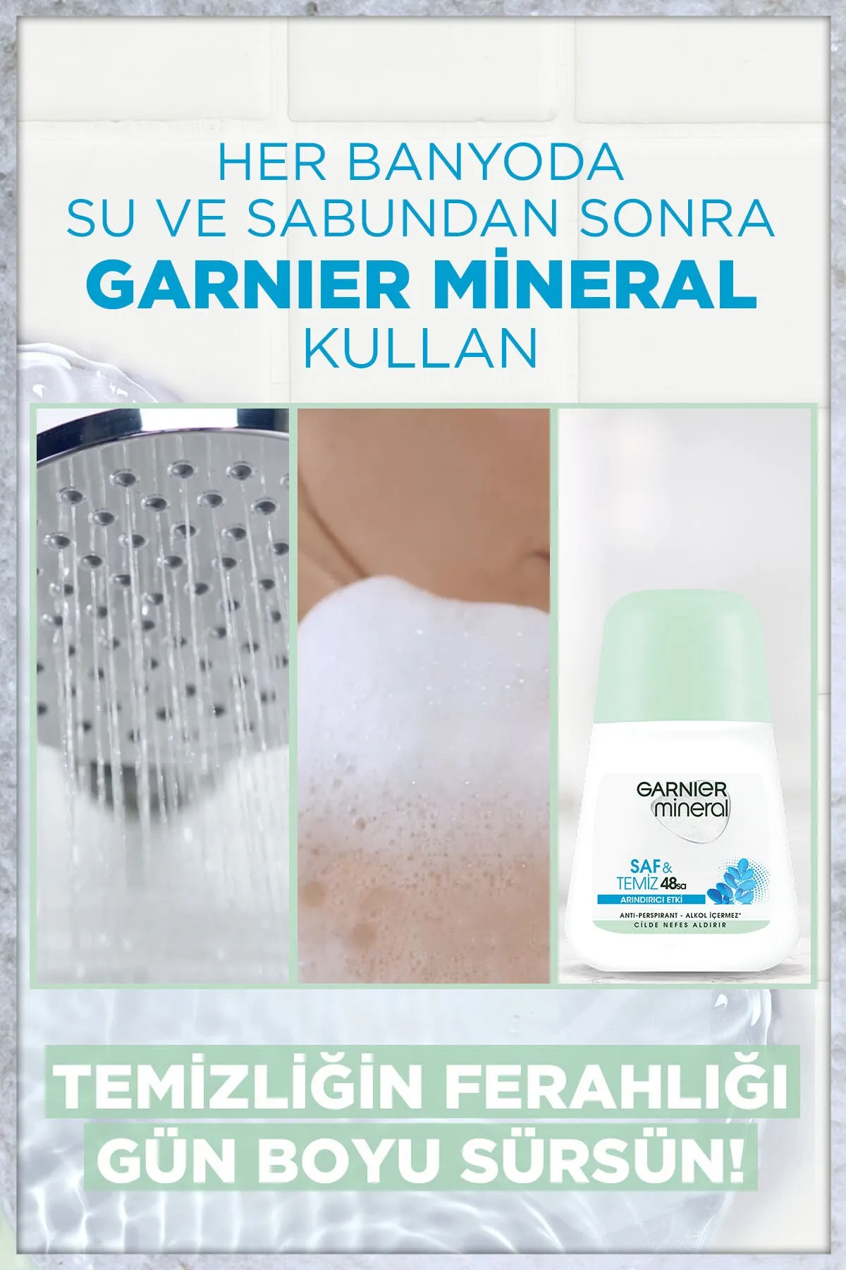 Garnier Mineral Saf&Temiz 48 Saat Roll-On 50 ml - 4