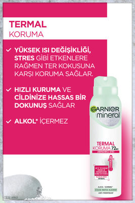 Garnier Mineral Termal Koruma 72 Saat Sprey Deodorant 150 ml - 3