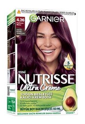 Garnier - Garnier Nutrisse Ultra Creme Saç Boyası 4.26 Patlıcan Moru
