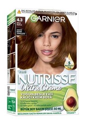 Garnier - Garnier Nutrisse Ultra Creme Saç Boyası 4.3 Altın Kahve