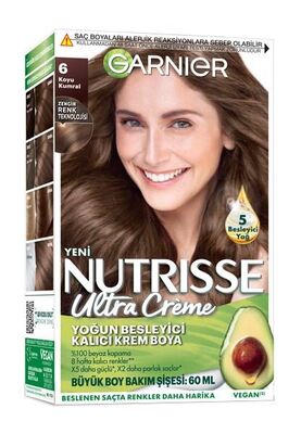 Garnier Nutrisse Ultra Creme Saç Boyası 6 Koyu Kumral - 1