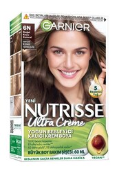 Garnier - Garnier Nutrisse Ultra Creme Saç Boyası 6N Doğal Koyu Kumral