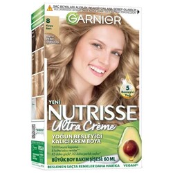 Garnier - Garnier Nutrisse Ultra Creme Saç Boyası 8 Koyu Sarı