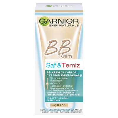 Garnier Saf & Temiz Bb Mucizevi Cilt Kusursuzlaştirici Açik Ton 50 ml