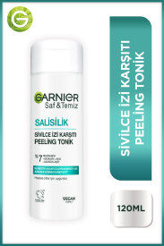 Garnier Saf&Temiz Salisilik Sivilce İzi Karşıtı Gözenek Sıkılaştırıcı Peeling Tonik 120 ml - 1