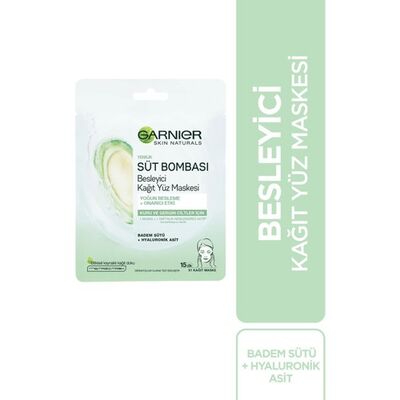 Garnier Süt Bombası Besleyici Onarıcı Kağıt Yüz Maskesi 28 g