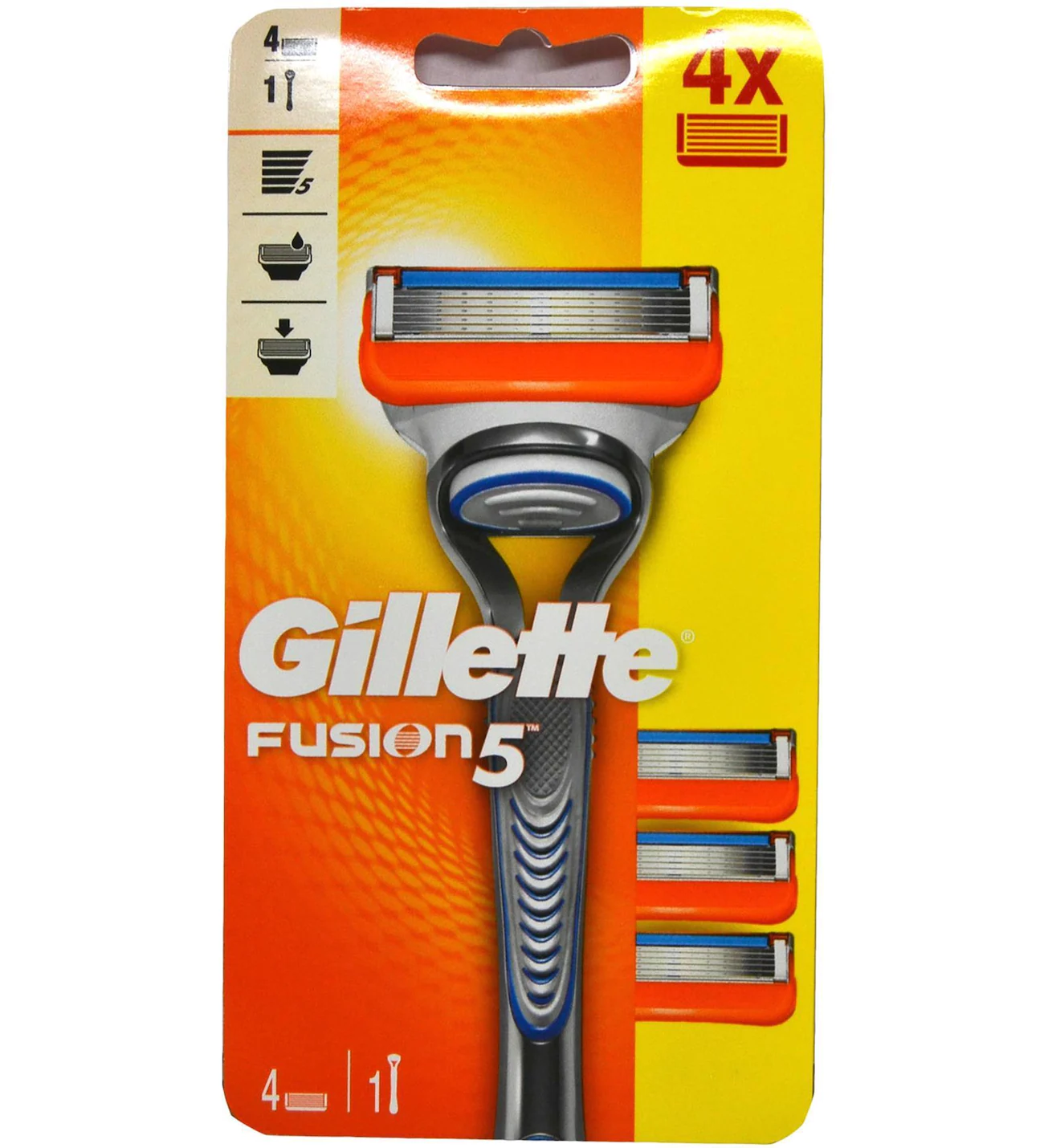 Gillette - Gillette Fusion 5 Tıraş Makinesi 4 Yedek Bıçak
