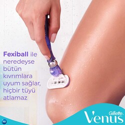 Gillette Venus Extra Smooth Swirl Kadın Tıraş Makinesi + 2 Bıçak - Thumbnail