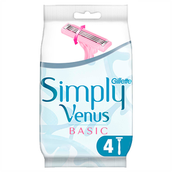 Gillette Simply Venus Basic Kullan At Kadın Tıraş Bıçağı 4 lü - Thumbnail