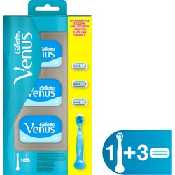 Gillette - Gillette Venüs Smooth Tıraş Makinesi + 3 Yedek Tıraş Bıçak