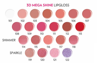 Golden Rose 3D Mega Shine Lip Gloss 101