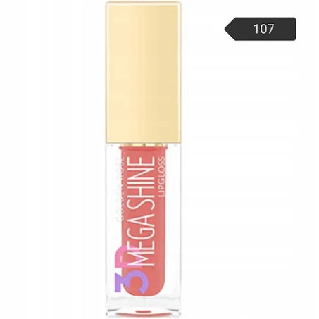 Golden Rose 3D Mega Shine Lip Gloss 107 - Thumbnail