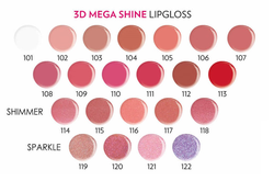 Golden Rose 3D Mega Shine Lip Gloss Sparkle 121 - 2