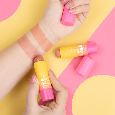 Golden Rose Miss Beauty Glow Stick Blusher Allık 01 Peachy Flash - 3