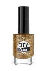 Golden Rose City Color Nail Lacquer Glitter Oje 103 - Golden Rose