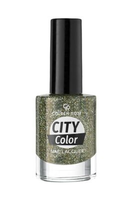 Golden Rose City Color Nail Lacquer Glitter Oje 104 - 1